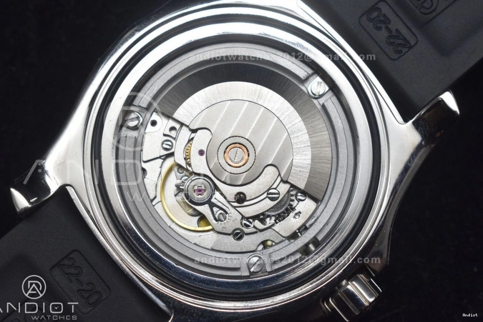 Edition Best 1:1 Dial Superocean 478 Black Bezel Resilient Strap A 44 TF Orange On Rubber Automatic Black 0814